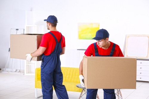 Removals team planning a house move in Streatham