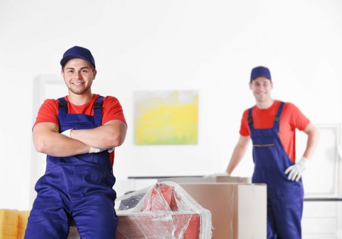 Furniture pick-up service collecting a sofa in Streatham