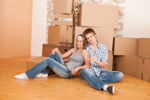 Removal van prepared for a Streatham home move