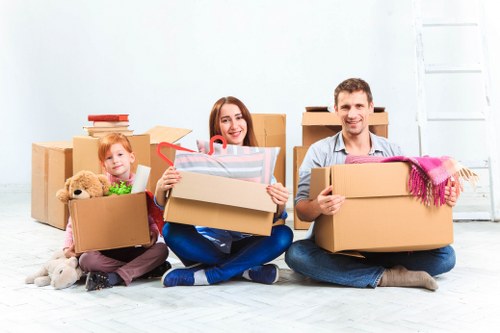 Shared student house moving day in Streatham