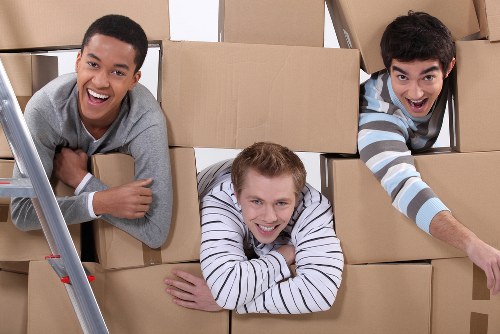 Commercial relocation team handling office furniture in Streatham