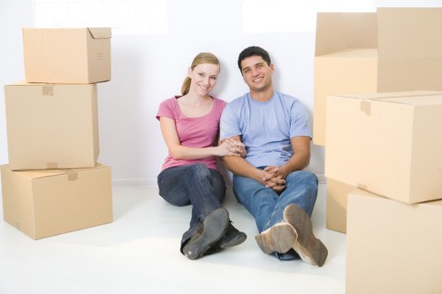 Careful packing and furniture handling during a local move