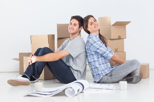 Local Streatham flat move with boxes and furniture in a van