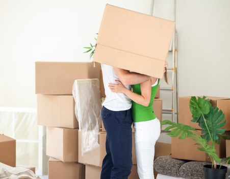 Professional man with van supporting a flat move in Streatham
