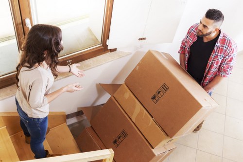 Local movers transporting household items in Streatham