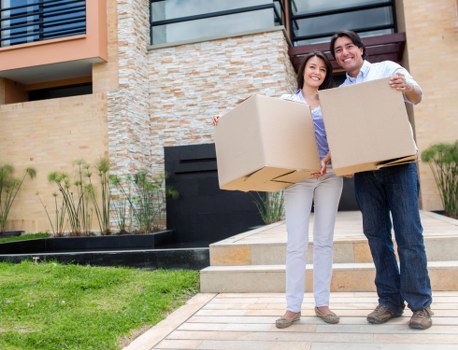 Professional man and van service focused on safety and insurance