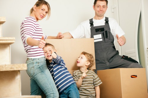 Professional van and driver handling office transport in Streatham